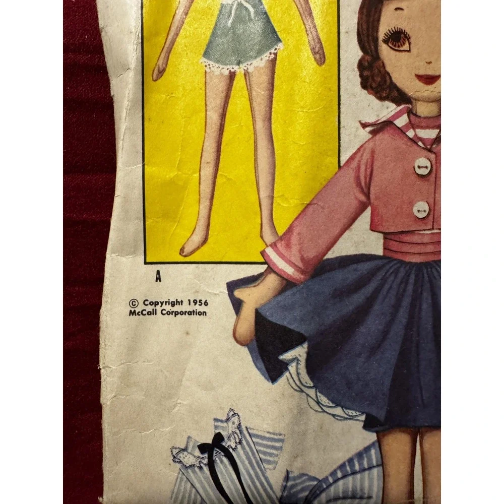 Vintage 1956 McCall's 2097 Betsy McCall Doll & Clothes Sewing Pattern Complete